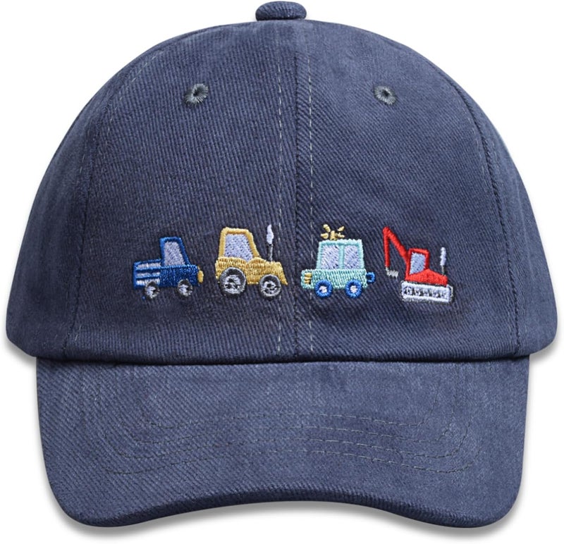 EDCYF Kids Boys Girls Embroidered Baseball Caps Baby Sun hat Toddler Dinosaur Trucker Hats Summer Hats（3-8years - Image 1